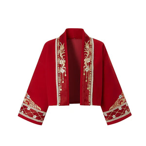Luan Feng Heming red wedding Hanfu set product photo 20