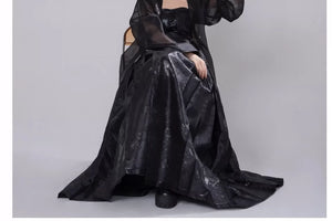 Embrace timeless style with our Song Dynasty-inspired Summer Hanfu ensemble in sleek black. Explore our collection of black Hanfu attire, including dresses, tops, and skirts, designed for modern comfort and traditional elegance. Elevate your wardrobe with our versatile Hanfu pieces, perfect for any occasion. Discover the beauty of Hanfu fashion and make a statement with our captivating black ensemble.