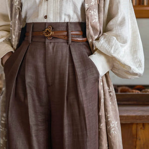 “Seventy-Two Haze” – New Chinese Blouse & High-Waisted Trousers | South-of-France Holiday Edition - Yandan_Hanfu