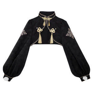 Lolita Chinese style cheongsam suspender skirt set - Yandan_Hanfu