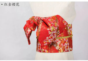 Japanese kimono waist seal Yukata belt gorgeous brocade bow belt styling knot waist seal - Yandan_Hanfu
