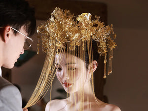 Jade Pool – Original New Chinese Style Evening Gown for Engagement & Elegant Toast Ceremonies - Yandan_Hanfu