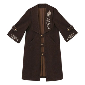 Autumn and winter wear suit women's woolen coat - Yandan_Hanfu