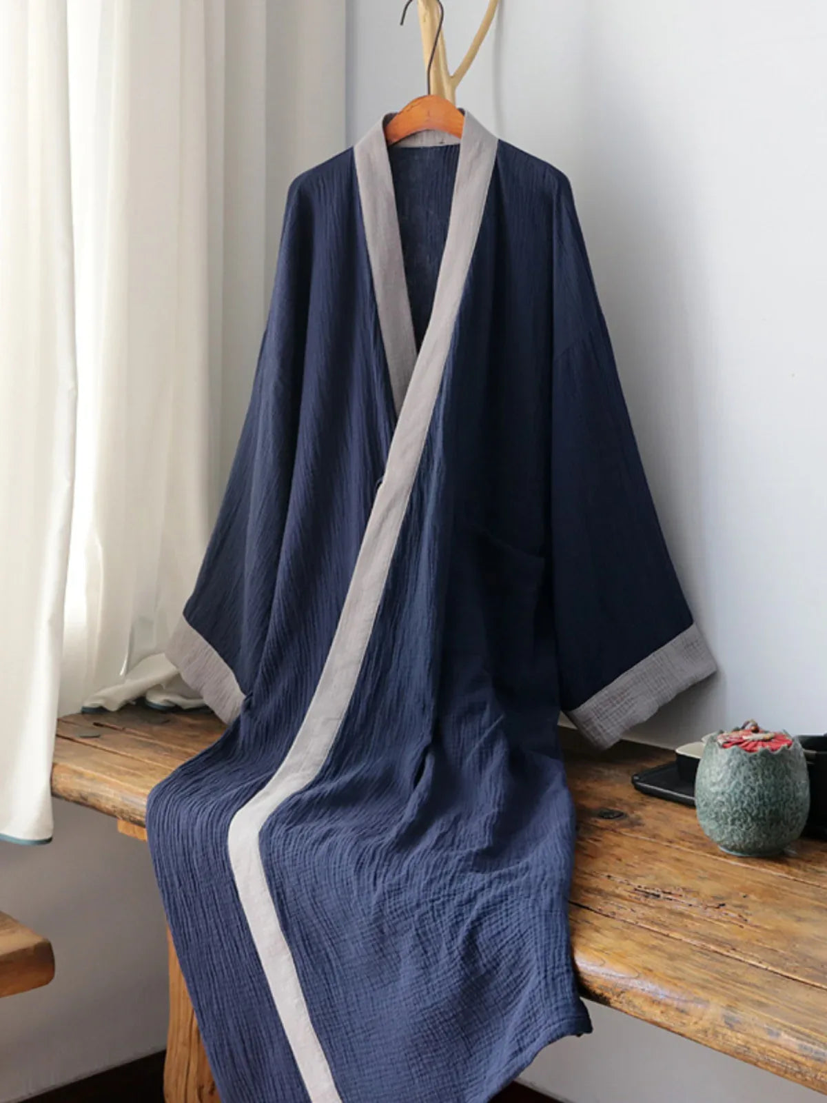 Chinese Style Cotton Robe men&women - Yandan_Hanfu