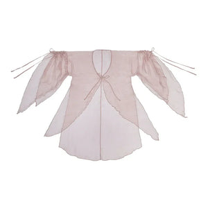 Pink Chinese style Han element dress big pendulum fish tail tattered sleeve fairy energy spring and summer suit - Yandan_Hanfu