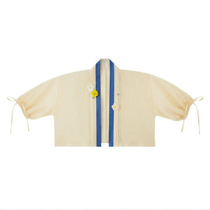 Star & Moon Platycodon – Elegant Qi-Xiong Modern Hanfu Dress with Spaghetti Straps & Embroidery - Yandan_Hanfu