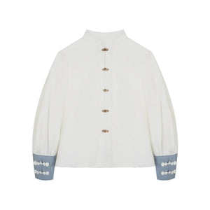 Shanjian Ming Hanfu, light blue ink painting style super immortal ancient clothing - Yandan_Hanfu