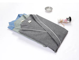 Spring&summer antique pure cotton men's large-size Hanfu pajamas - Yandan_Hanfu