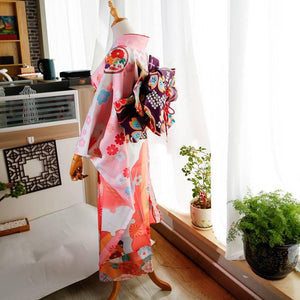 Kimono belt, swinging sleeve kimono flower knot, big three-leaf shaped bow with belt bag belt, geisha shaped belt. - Yandan_Hanfu