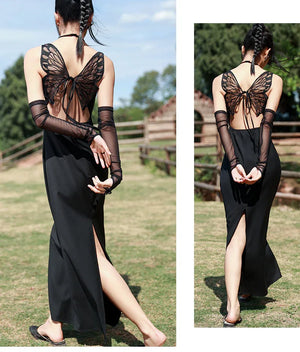 Dark Butterfly Dress - Yandan_Hanfu