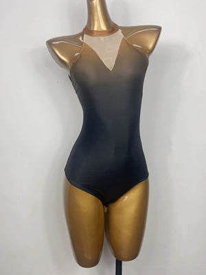Forbidden Spring luxury Chinese-style halter bodysuit on mannequin display