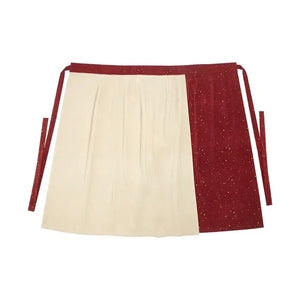 Sui’an – Winter Knit Set | Hanfu-Inspired Bijia Vest with Bow-Sleeve Top and Flowy Skirt - Yandan_Hanfu