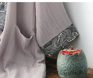 Long summer thin pure cotton Hanfu red robe for men and women - Yandan_Hanfu