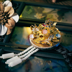 Korean traditional ethnic headgear, precise cutting process - Yandan_Hanfu