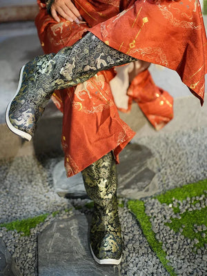 Dragon boots embroidered Hanfu shoes Ming-dynasty - Yandan_Hanfu