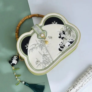 Bamboo Panda Han Elements New Chinese Style Bag - Yandan_Hanfu