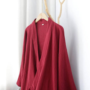 Summer pure cotton Zen clothes, thin pajamas, loose Hanfu robes, nightgowns, Chinese style robes. - Yandan_Hanfu