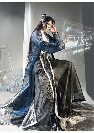 Song Dynasty Hanfu | Yuanshi men's and women's large-sleeved shirts and Hanfu technology sense - Yandan_Hanfu