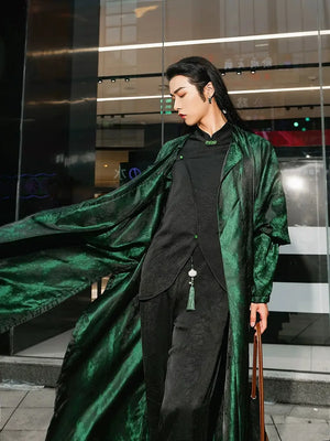 Tang round neck robe Hanfu spring and summer men's and women's round neck robe - Yandan_Hanfu