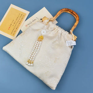 【In this mountain】landscape painting Hanfu cheongsam bag - Yandan_Hanfu