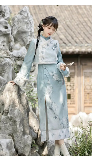 Thickened Improved Cheongsam&Qiapo Women - Yandan_Hanfu