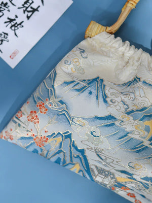 【In this mountain】landscape painting Hanfu cheongsam bag - Yandan_Hanfu