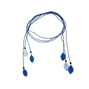 "Moran Canglan" Blue Modern Hanfu – Sleeveless Bijia Dress with Flowing Skirt & Han Elements for Spring/Summer - Yandan_Hanfu