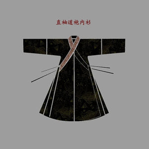 Dark Immortal Robe – Unisex Hanfu Outfit Inspired by Chinese Xianxia & Traditional Taoist Style - Yandan_Hanfu