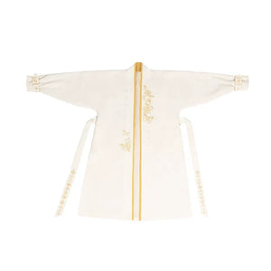 Yellow Rose – New Chinese Style Song-Inspired Coat | Everyday Hanfu Outerwear with Flowing Sleeve Dress - Yandan_Hanfu