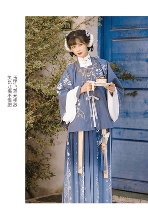 This elegant blue hanfu for women features flowing hanfu sleeves, intricate hanfu patterns, and classic hanfu layers. Perfect as a princess hanfu dress, fairy hanfu dress, or sexy hanfu, it’s inspired by Tang Dynasty hanfu and ideal for hanfu cosplay or hanfu dance styles. Available in plus size hanfu, it pairs beautifully with a chic hanfu skirt. Wondering where to buy hanfu? Explore our trusted hanfu shop for the best hanfu for sale options.