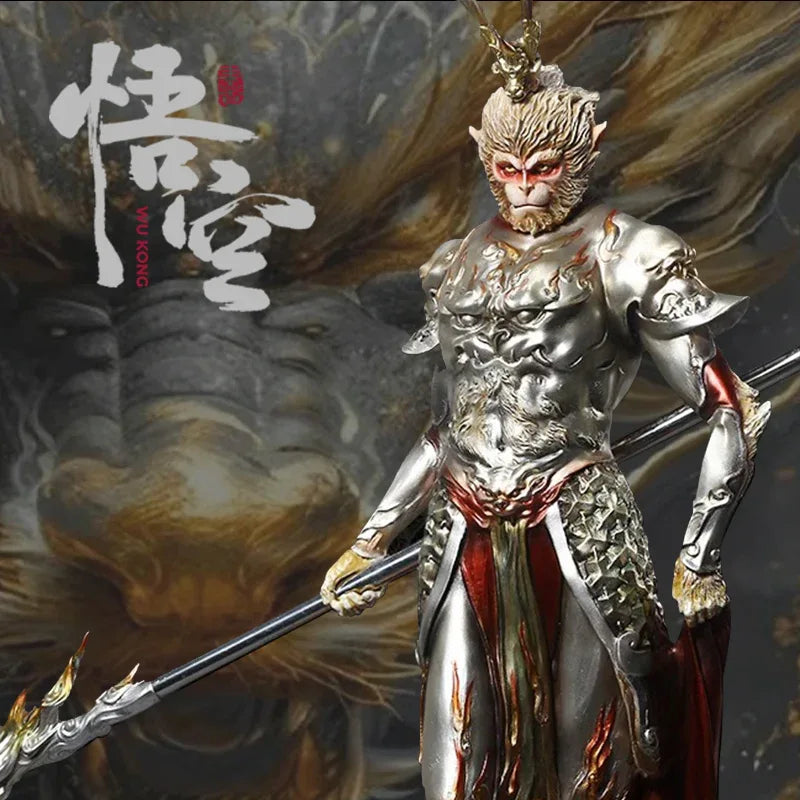 Monkey King Ornament Black Myth Tabletop Sculpture - Yandan_Hanfu