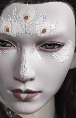 Soul Crop Antique Mask Full Face Adult Handsome Male Emperor - Yandan_Hanfu