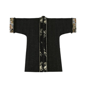 Spring Mountain Dragon – New Chinese Style Hanfu Set | Brocade Ma Mian Skirt with Embroidered Cape and Floral Gold Weave - Yandan_Hanfu