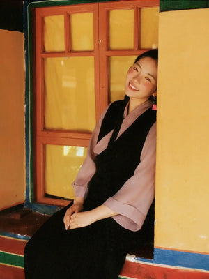 Galaxy – Elegant Tibetan Women's Set | Fitted Borla Skirt Two-Piece with Distinctive Modern Design - Yandan_Hanfu