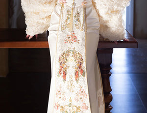 Elegant Toast Dress – Modern Chinese Gown with Exquisite Embroidery for Engagement & Gala Events - Yandan_Hanfu