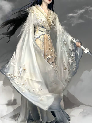 Hanfu female Ji Yue Yao Guang Wei Jinfeng embroidery fairy ancient costume Han element super fairy suit - Yandan_Hanfu
