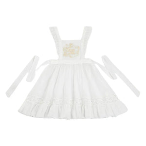 Sweet Rebel Cat – Modern Lolita Hanfu Women's Set | Mandarin Collar Long Robe with Sheer Overlay Skirt - Yandan_Hanfu