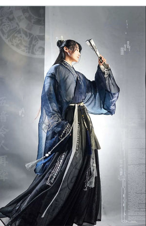 Song Dynasty Hanfu | Yuanshi men's and women's large-sleeved shirts and Hanfu technology sense - Yandan_Hanfu