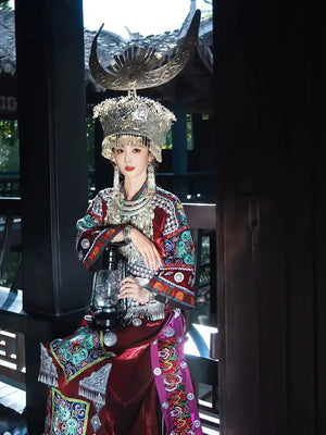 惊鸿|Miao clothing Tujia Xiangxi ethnic minority - Yandan_Hanfu