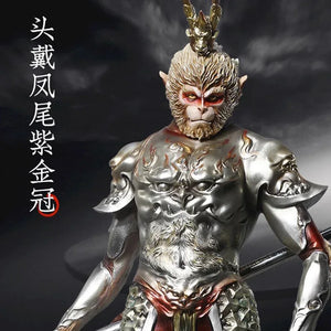Monkey King Ornament Black Myth Tabletop Sculpture - Yandan_Hanfu
