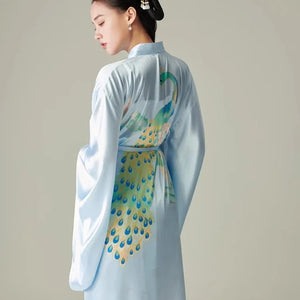 New Chinese style high-end morning robe large size nightgown Hanfu wide-sleeved pajamas - Yandan_Hanfu