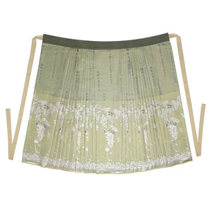 Light Green Modern Hanfu | Dreamy Flower Mamian Skirt Work Daily Hanfu - Yandan_Hanfu