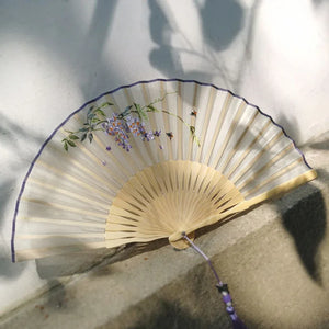 Suzhou double-sided embroidery fan antique embroidery folding fan antique fan cheongsam - Yandan_Hanfu