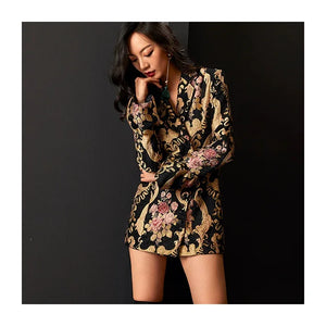 Exotic, jacquard dress dress style suit OL jacket - Yandan_Hanfu