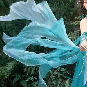 【Dance of the Peacock】 Dunhuang-Inspired Hanfu Set in Ethereal Desert Hues - Yandan_Hanfu