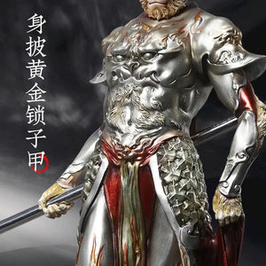 Monkey King Ornament Black Myth Tabletop Sculpture - Yandan_Hanfu