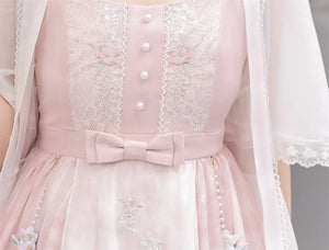 Smoke Fendai Hanfu antique lolita cute sweet Han element two-piece set - Yandan_Hanfu