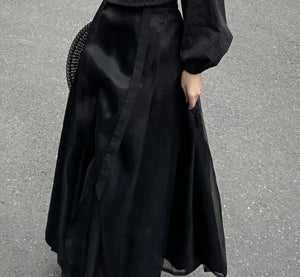 New Chinese style | Klein blue button-down shirt casual all-match shirt suit - Yandan_Hanfu