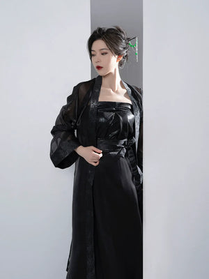 Song Dynasty | Summer Hanfu black dress, Top & Skirt - Yandan_Hanfu