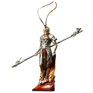 Monkey King Ornament Black Myth Tabletop Sculpture - Yandan_Hanfu